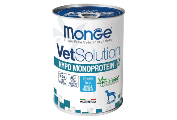 Monge VetSolution Wet Hypo Вологий корм для собак при харчовій непереносимості, з тунцем, 400 г