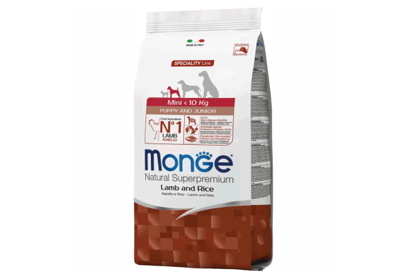 Monge Mini Puppy&Junior Сухий корм для цуценят малих порід, з ягням, 800 г