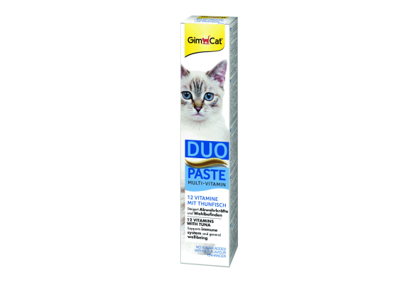 GimCat Duo Paste Multi-vitamin 12 вітамінів та тунець Паста для котів, 50 г