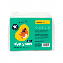 Smartis Підгузки для собак (сук), розмір ХS, 34х22 см, 10 шт.