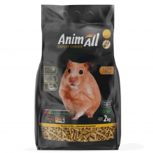 AnimAll Деревний наповнювач, без аромату, для котів, 2 кг