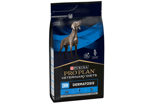 Pro Plan DRM Dermatosis Сухий дієтичний корм для собак при дерматозах та надмірному випадінні шерсті, 3 кг