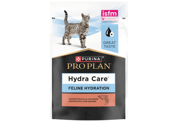 Pro Plan Hydra Care Вологий корм для дорослих котів для збільшення споживання рідини, з лососем, 75 г