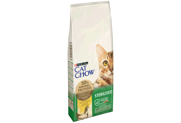 Cat Chow Sterilized Сухий корм для котів, з куркою, 15 кг