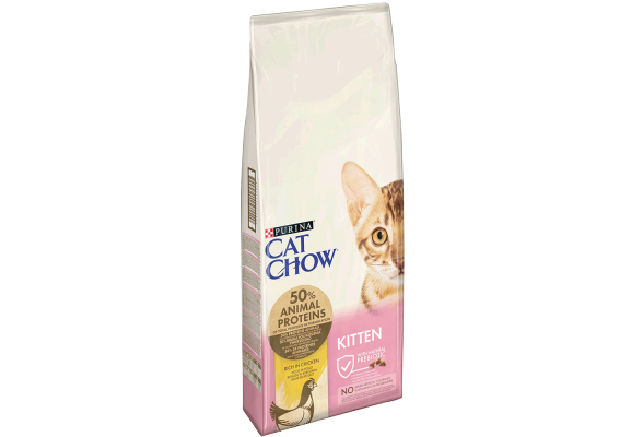 Cat Chow Kitten Сухий корм для кошенят, з куркою, s 1,5 кг