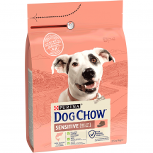 Dog Chow Sensitive Сухий корм для собак з чутливим травленням, з лососем, 2,5 кг