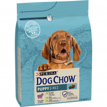 Dog Chow Puppy<1 Сухий корм для цуценят, з ягням, 2,5 кг