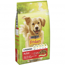 Friskies Active Сухий корм для собак з підвищеною активністю, з яловичиною, 10 кг