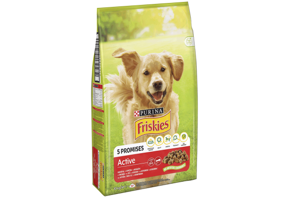 Friskies Active Сухий корм для собак з підвищеною активністю, з яловичиною, 10 кг