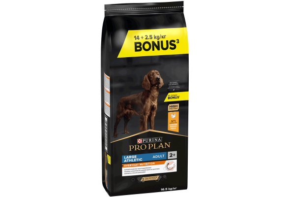 Pro Plan Large Athletic Сухий корм для собак, з куркою, 14+2,5 кг