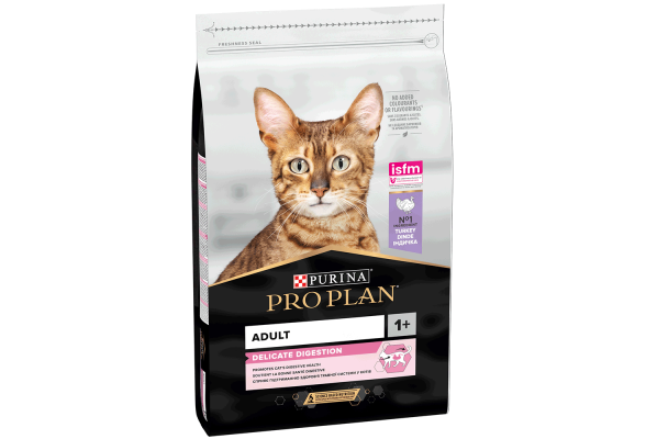 Pro Plan Delicate Adult 1+ Сухий корм для котів, з індичкою, 10 кг