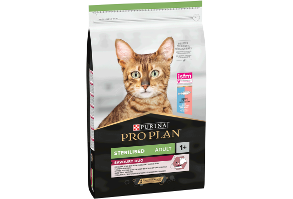 Pro Plan Sterilised Duo Сухий корм для стерилізованих котів, з тріскою та фореллю, 10 кг