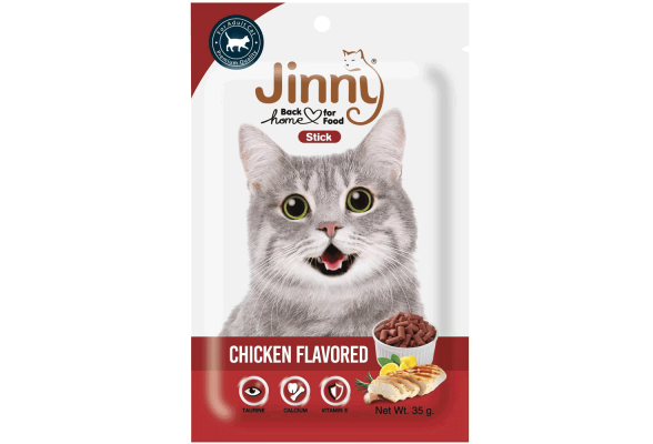 Jinny Ласощі для котів, палички зі смаком курки, 35 г