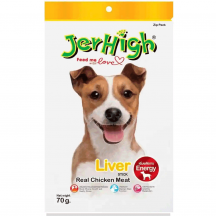 Jerhigh Stick Ласощі для собак, палички з куркою та печінкою, 70 г