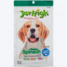 Jerhigh Stick Ласощі для собак, палички з куркою та шпинатом, 70 г