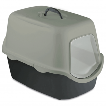 Stefanplast Cathy Green Line Туалет для котів, 56 x 40 x 40 см, сіро-зелений