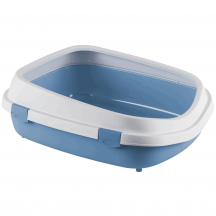 Stefanplast Queen Туалет із високими бортами для котів, 71 х 55 х 24.5 см, блакитний
