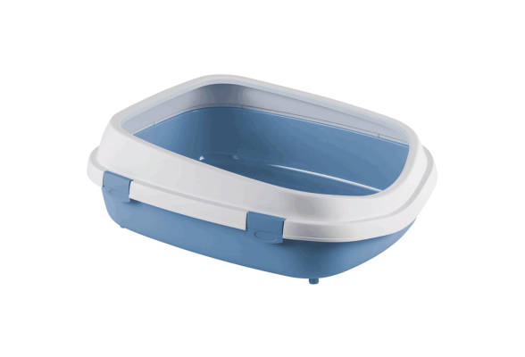 Stefanplast Queen Туалет із високими бортами для котів, 71 х 55 х 24.5 см, блакитний