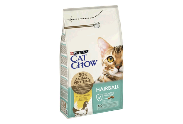 Cat Chow Hairball Сухий корм для котів, проти утворення волосяних кульок, з куркою, s 1.5 кг, в наявності 2 шт. Термін придатності 01.2026