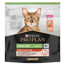 Pro Plan Sterilised Vital Сухий корм для дорослих стерилізованих котів, з лососем, 400 г, в наявності 1 шт. Термін придатності 03.2026 р.