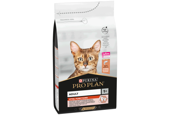В наявності 2 шт. Pro Plan Adult 1+ Vital Functions Сухий корм для дорослих котів, з лососем, 1,5 кг