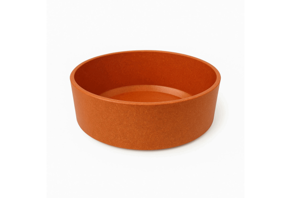 Swastic OSTO Миска для собак бамбукова, 360 мл, помаранчева