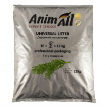 AnimAll Деревний наповнювач, без аромату, для котів, 10 +2 кг у подарунок