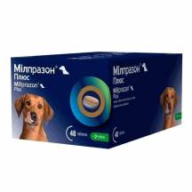 Мілпразон ПЛЮС Жувальні таблетки зі смаком печінки для собак від 5 до 25 кг, 1 таб