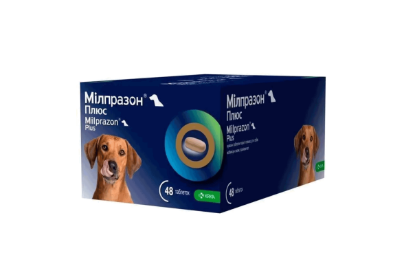 Мілпразон ПЛЮС Жувальні таблетки зі смаком печінки для собак від 5 до 25 кг, 1 таб