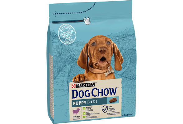 В наявності 2 шт. Dog Chow Puppy Сухий корм для цуценят, з ягням, 2,5 кг Термін придатності 05.2026 р.