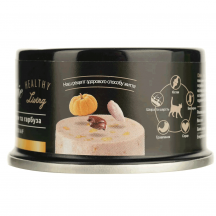 Cherie Вологий корм для котів, мус з куркою та гарбузом, 80 г