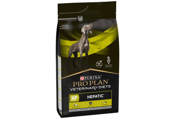 Pro Plan HP Hepatic Сухий дієтичний корм для цуценят та дорослих собак для підтримання функції печінки при хронічній печінковій недостатності, 3 кг