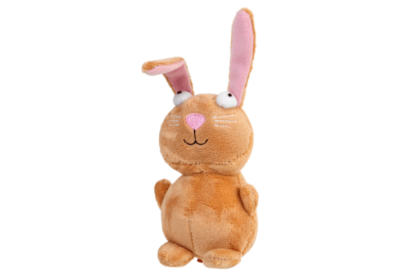 Іграшка для собак Кролик з пищалкою GiGwi Plush 16 см (плюш)