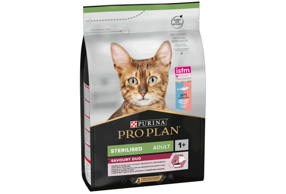 Pro Plan Sterilised Duo Сухий корм для стерилізованих котів, з тріскою та фореллю, 3 кг Термін придатності 01.05.2026