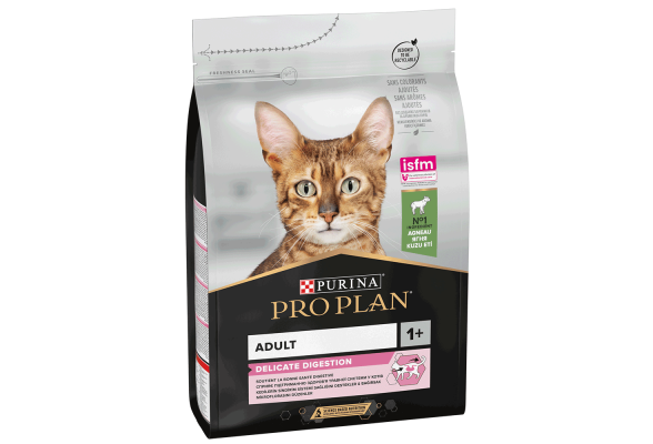 Pro Plan Delicate Digestion Сухий корм для котів з чутливим травленням та вибагливих до їжі, з ягням, 3 кг Термін придатності 01.05.2026