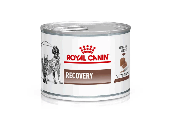 Royal Canin Recovery Вологий корм для собак та котів реабілітаційний період і в період одужання, а також при ліпідозі печінки у котів, паштет, 195 г