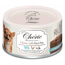 Cherie Small Breed Вологий корм для собак дрібних порід, з куркою та качкою в гарбузовому соусі, 80 г
