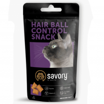 Savory Snacks Pillows Hair Ball Хрумкі подушечки для контролю утворення шерстяних грудочок, 60 г
