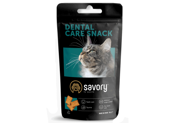 Savory Snack Pillows Dental Care Хрумкі подушечки для гігієни зубів, 60 г