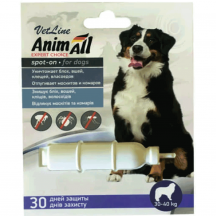 AnimAll VetLine Краплі Спот-он проти бліх та кліщів для собак від 30 до 40 кг, 8 мл
