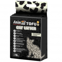 AnimAll Tofu Cоєвий Наповнювач для котячого туалету, без аромату, 4,6 кг (10 л)