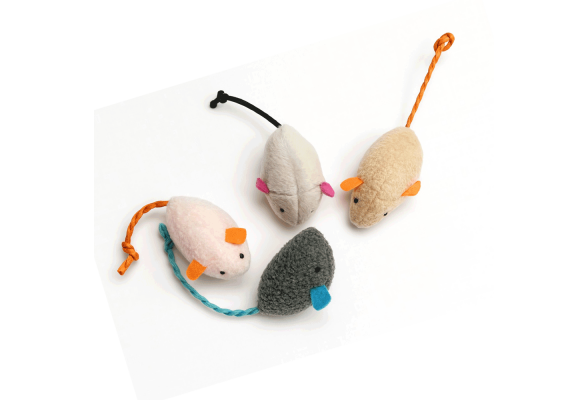 Мишка Іграшка для котів, 5 см, колір в асортименті