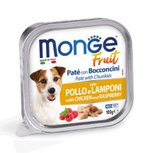 Monge Fruit Вологий корм для собак, курка та малина, 100 г
