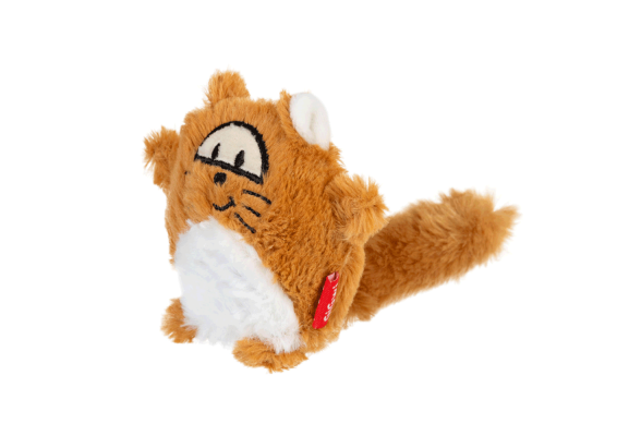 Іграшка для собак Лисиця з великою пищалкою GiGwi Plush 18 см (плюш/штучне хутро)