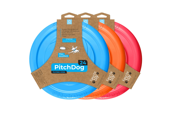 PitchDog Ігрова тарілка для апортування, рожевий, 24 см