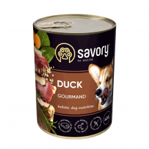 Вологий корм для дорослих собак Savory 400 г (качка)