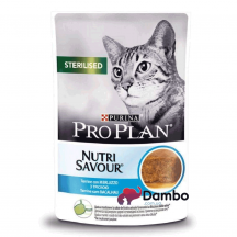 Вологий корм для дорослих стерилізованих котів (мус) Purina Pro Plan Sterilised Nutrisavour Mousse 7