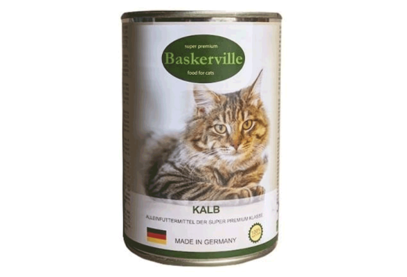 Вологий корм для котів Baskerville  400 г (телятина)