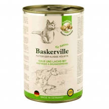 Вологий корм для котів Baskerville Holistic Kalb und Lachs  400 г (телятина та лосось)