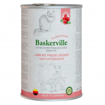 Вологий корм для котів Baskerville Sensitive Lamm Mit Preiselbeeren  400 г (ягня з журавлиною та кот